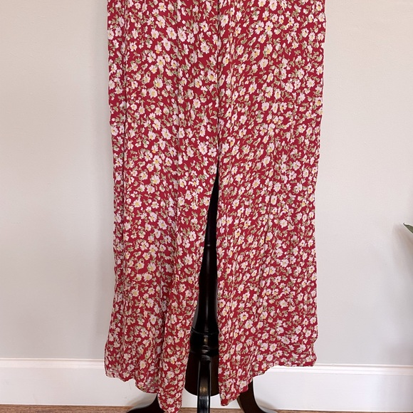 Reformation Red Floral Cut-Out Jumpsuit - Picture 6 of 12